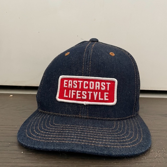 East Coast Lifestyle Denim Trucker Hat - Picture 1 of 4